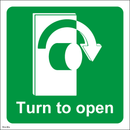 Turn to open - Clockwise - 200x200mm