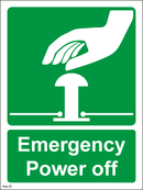 Emergency Power off - 150x200mm
