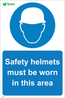 Safety helmets must be worn in this area