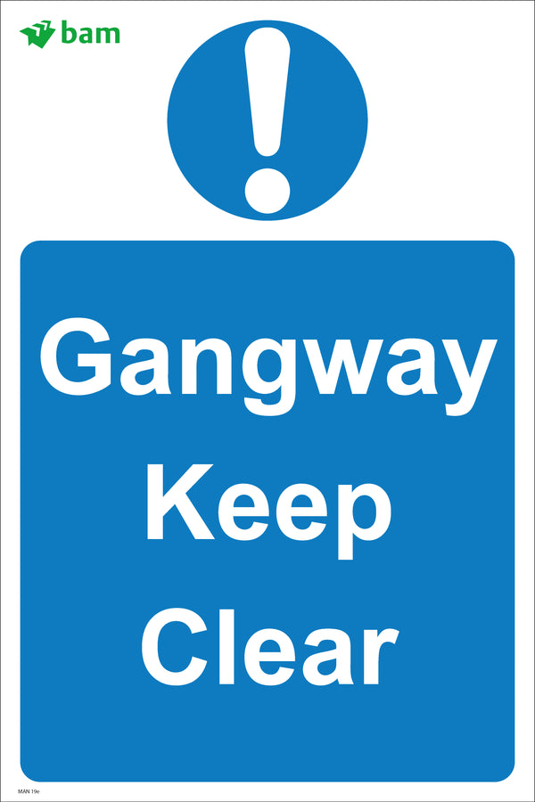 Gangway Keep Clear