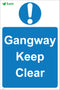 Gangway Keep Clear