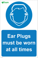 Ear Plugs must be worn at all times