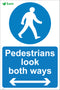 Pedestrian look both ways