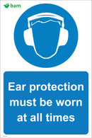 Ear protection must be worn at all times