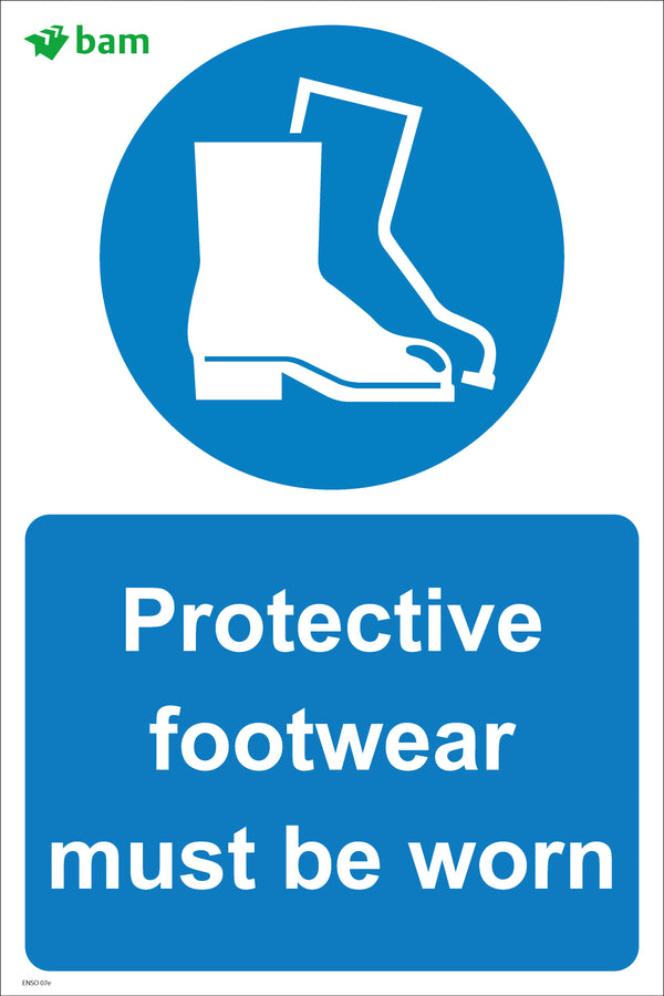 Protective footwear must be worn