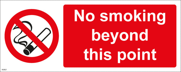 No Smoking Sign - No smoking beyond this point