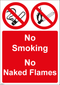No Smoking Sign - No smoking No Naked Flames
