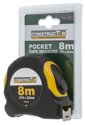 Constructor Pocket Tape Measure - 8m