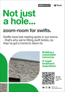 Swift brick - Eden Project signage - A3 - Foamex