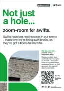 Swift brick - Eden Project signage - A3 - Foamex