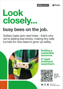 Bee brick - Eden Project signage - A3 - Foamex