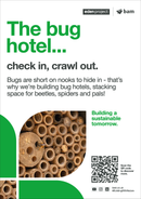Bug hotel - Eden Project signage - A3 - Foamex