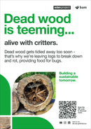 Dead wood - Eden Project signage - A3 - Foamex