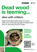 Dead wood - Eden Project signage - A3 - Foamex