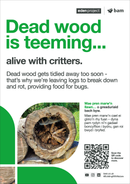 Dead wood - Eden Project signage - A3 - Foamex