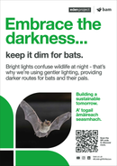 Wildlife-friendly lighting - Eden Project signage - A3 - Foamex