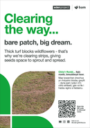 Turf scarification - Eden Project signage - A3 - Foamex