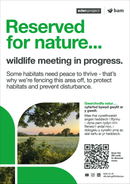 Exclusion zone - Eden Project signage - A3 - Foamex