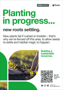 New planting - Eden Project signage - A3 - Foamex