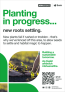 New planting - Eden Project signage - A3 - Foamex