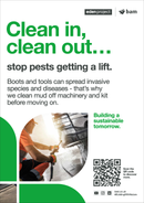 Biosecurity  - Eden Project signage - A3 - Foamex