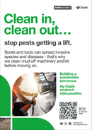 Biosecurity  - Eden Project signage - A3 - Foamex