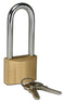 Long Shackle Quality Brass Padloc 50mm