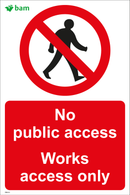 No public access - Works access only