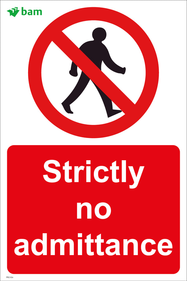 Strictly no admittance