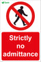 Strictly no admittance