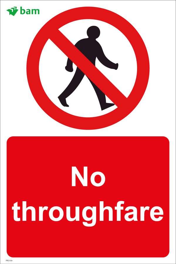 No throughfare