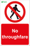 No throughfare