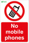 No mobile phones