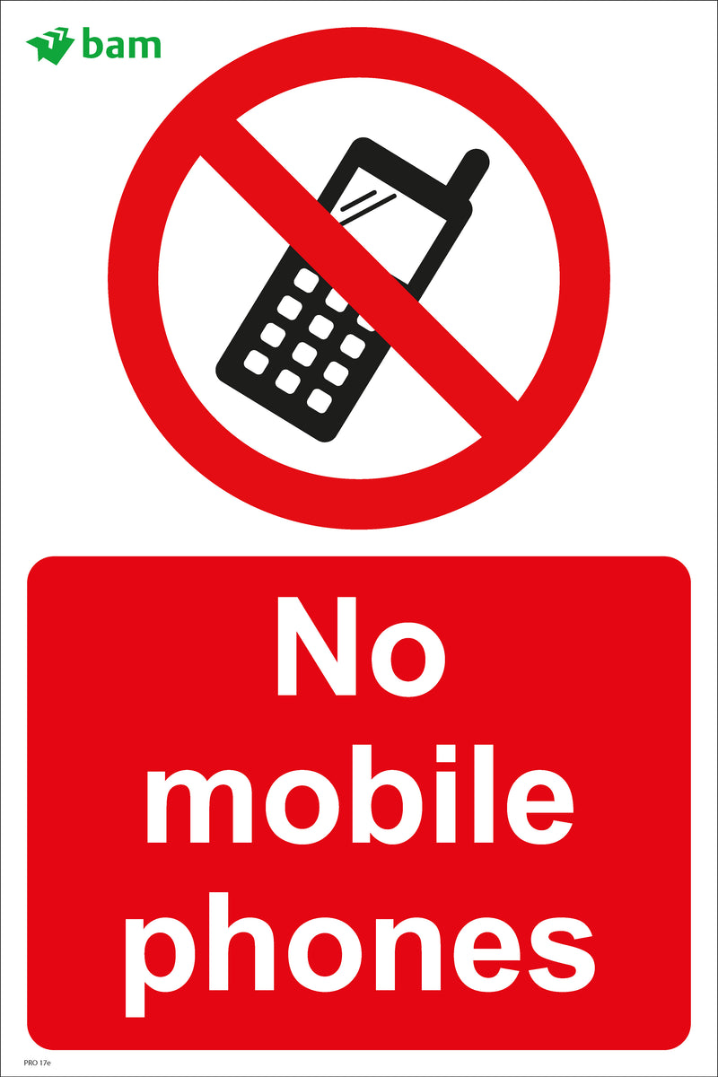 No mobile phones