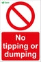 No tipping or dumping