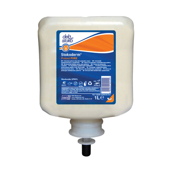 UPW1L 1 Litre Stokoderm Protect PURE Skin Cream Cartridges