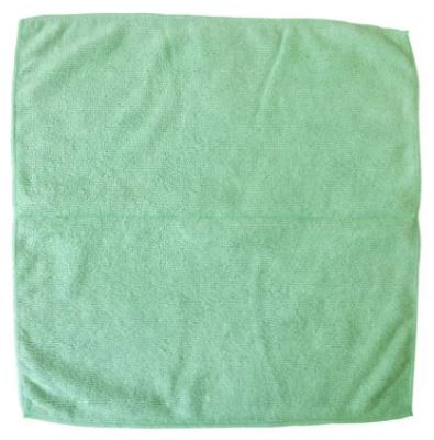 Large Green Microfibre Cloths (Pack of 10)