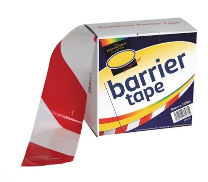Zebra Barrier Tape Red/White 70mm x 500m