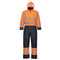 Hi-Vis Contrast Winter Coverall Orange/Navy