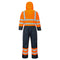 Hi-Vis Contrast Winter Coverall Orange/Navy