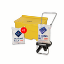 Grit Bin, Optio Salt Spreader, 8 x 25kg White De-icing Salt