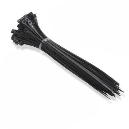 Cable Ties Black - 300mmx4.8mm (pk 100)