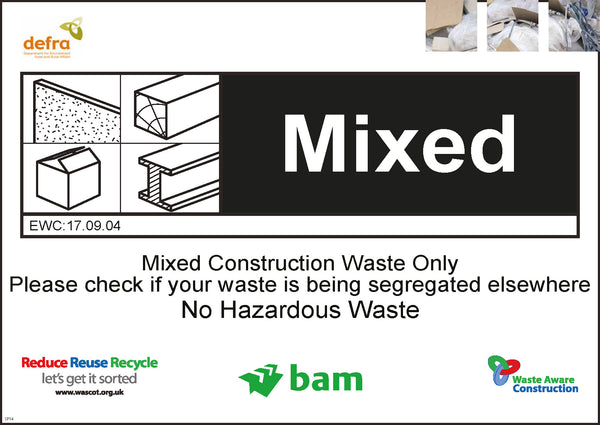 Waste Sign Mixed 600x450 Correx