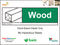 Waste Sign Wood 600x450 Correx