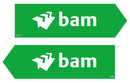 Double sided arrows Sign 400x100 Correx