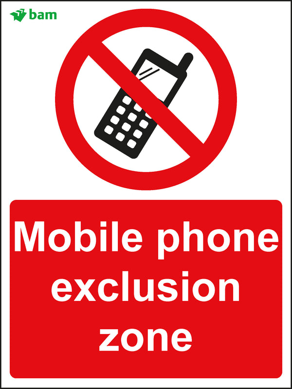 Phone exclusion Sign 450x600 Correx