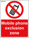 Phone exclusion Sign 450x600 Correx