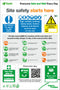 Site Safety Starts Here 1000 x 1500mm correx