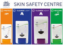 Deb Skin Safety Dispenser Board (2x1L, 1x2L & 1x4L dispensers) 800mm w x 570mm h