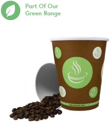12oz White Single Wall Paper Cups Recyclable - Box of 1000 - 12oz